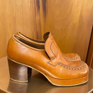 Nunn Bush Brown Funky Platform Shoes Loafers All the Styles!! Excellent!
